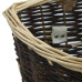 Coș Lemne Foc Curele De Transport, Natural 44,5X37X50 Cm Salcie