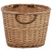 Coș Lemne Foc Mânere De Transport Natural 56X40X28 Cm Salcie