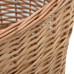 Coș Lemne Foc Mânere De Transport Natural 56X40X28 Cm Salcie