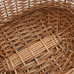 Coș Lemne Foc Mânere De Transport Natural 56X40X28 Cm Salcie