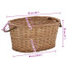 Coș Lemne Foc Mânere De Transport Natural 56X40X28 Cm Salcie
