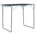 Masă De Camping Pliabilă Cu Cadru Metalic, Gri, 80 X 60 Cm