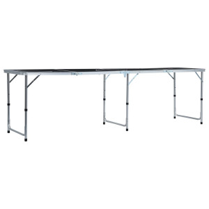 Masă De Joc Cu Bere Tip Ping Pong, Pliabilă, Negru, 240 Cm