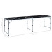 Masă De Joc Cu Bere Tip Ping Pong, Pliabilă, Negru, 240 Cm