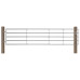 Poartă De Câmp Cu 5 Bare, Argintiu, (150-400) X 90 Cm, Oțel
