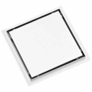 Rigolă De Duș Capac Plat Gresie 2-În-1 23X23 Cm Oțel Inoxidabil
