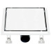 Rigolă De Duș Capac Plat Gresie 2-În-1 23X23 Cm Oțel Inoxidabil