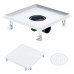 Rigolă De Duș Capac Plat Gresie 2-În-1 28X28 Cm Oțel Inoxidabil