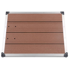 Cădiță De Duș De Exterior Maro 80X62 Cm Wpc Și Oțel Inoxidabil