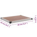 Cădiță De Duș De Exterior Maro 80X62 Cm Wpc Și Oțel Inoxidabil