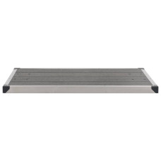 Cădiță De Duș De Exterior Gri 110X62 Cm Wpc Și Oțel Inoxidabil