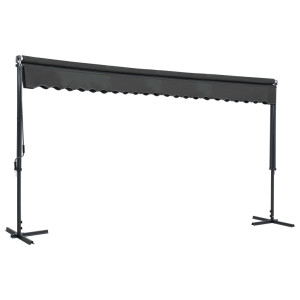 Copertină Cu Structură Independentă, Antracit, 500 X 300 Cm