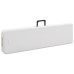 Bănci De Grădină Pliabile, 2 Buc., Alb, 180 Cm, Hdpe