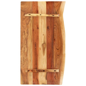 Blat Lavoar De Baie, 100X52X2,5 Cm, Lemn Masiv De Acacia