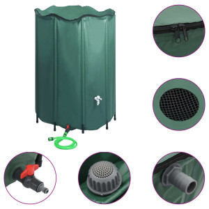 Rezervor De Apă De Ploaie Rabatabil Cu Cep, 1250 L