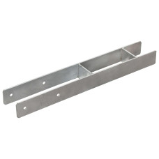 Ancore De Gard, 2 Buc., Argintiu, 8X6X60 Cm, Oțel Galvanizat