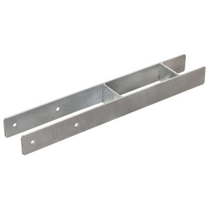 Ancore De Gard, 2 Buc., Argintiu, 8X6X60 Cm, Oțel Galvanizat