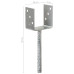 Ancore De Gard, 6 Buc., Argintiu, 10X6X30 Cm, Oțel Galvanizat