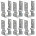 Ancore De Gard, 6 Buc., Argintiu, 7X6X15 Cm, Oțel Galvanizat
