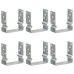 Ancore De Gard, 6 Buc., Argintiu, 14X6X15 Cm, Oțel Galvanizat