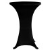 Husă De Masă Cu Picior Ø60 Cm, 4 Buc., Negru, Elastic