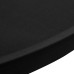 Husă De Masă Cu Picior Ø60 Cm, 4 Buc., Negru, Elastic