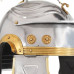 Coif Soldat Roman Aspect Antic, Joc Roluri, Argintiu, Oțel