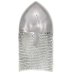 Coif Cavaler Antichizat, Jocuri Pe Roluri, Argintiu, Oțel