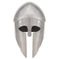 Coif Războinic Grec Aspect Antichizat Joc De Rol Argintiu Oțel Coif Războinic Grec Aspect Antichizat Joc De Rol Argintiu Oțel
