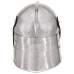 Coif Cavaler Medieval Antichizat Jocuri Pe Roluri Argintiu Oțel