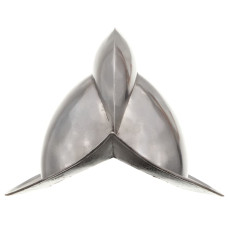 Coif Cavaler Medieval Antic, Jocuri Pe Roluri, Argintiu, Oțel