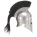 Coif Războinic Grec, Aspect Antic, Joc De Rol, Argintiu, Oțel