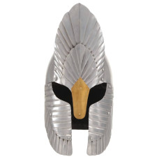 Coif Cavaler Medieval, Fantezie, Jocuri Roluri, Argintiu, Oțel
