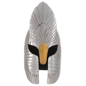 Coif Cavaler Medieval, Fantezie, Jocuri Roluri, Argintiu, Oțel