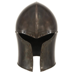 Coif Cavaler Medieval Antic, Jocuri Pe Roluri, Argintiu, Oțel