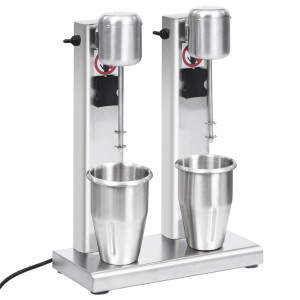Mixer De Milkshake Cu 2 Vase, Oțel Inoxidabil, 2 L