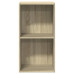 Bibliotecă 2 Rafturi Stejar Sonoma 40X30X76,5 Cm Lemn Prelucrat