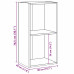 Bibliotecă 2 Rafturi Stejar Sonoma 40X30X76,5 Cm Lemn Prelucrat