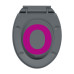 Capac Wc Cu Închidere Silențioasă, Eliberare Rapidă, Gri, Oval