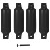 Bară De Protecție Barcă, 4 Buc., Negru, 41X11,5 Cm, Pvc