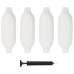Bară De Protecție Barcă, 4 Buc., Alb, 41X11,5 Cm, Pvc