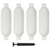 Bară De Protecție Barcă, 4 Buc., Alb, 51X14 Cm, Pvc