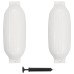 Bară De Protecție Barcă, 2 Buc., Alb, 69X21,5 Cm, Pvc