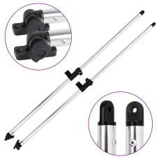 Stâlpi De Susținere Parasolar Barcă Bimini, 2 Buc., Aluminiu