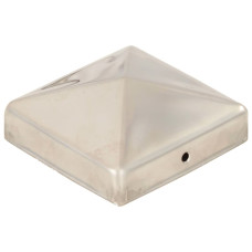 Capace Stâlpi De Gard Piramidă 6 Buc. 81X81 Mm Oțel Inoxidabil