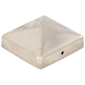 Capace Stâlpi De Gard Piramidă 6 Buc. 81X81 Mm Oțel Inoxidabil
