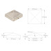 Capace Stâlpi De Gard Piramidă 6 Buc. 81X81 Mm Oțel Inoxidabil