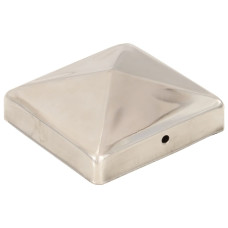 Capace Stâlpi De Gard Piramidă 6 Buc. 91X91 Mm Oțel Inoxidabil