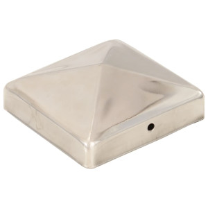 Capace Stâlpi De Gard Piramidă 6 Buc. 91X91 Mm Oțel Inoxidabil