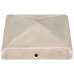 Capace Stâlpi De Gard Piramidă 6 Buc. Oțel Inoxidabil 101X101Mm
